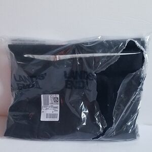 Lands' End Men's Comfort Waist Pleated No Iron Chinos, BLACK, 44W 29Inseam NEW